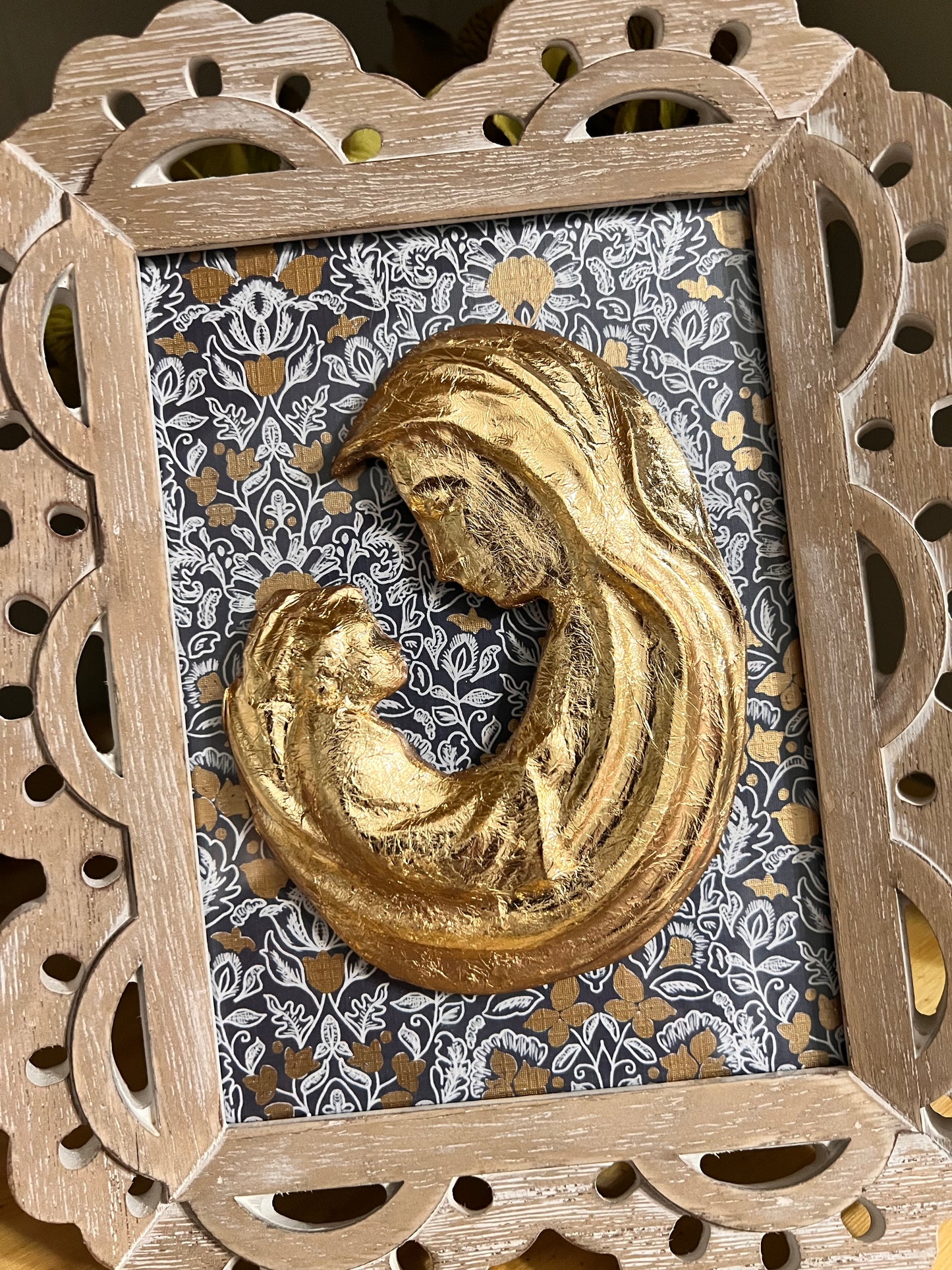 Gold-Leafed Mother & Child