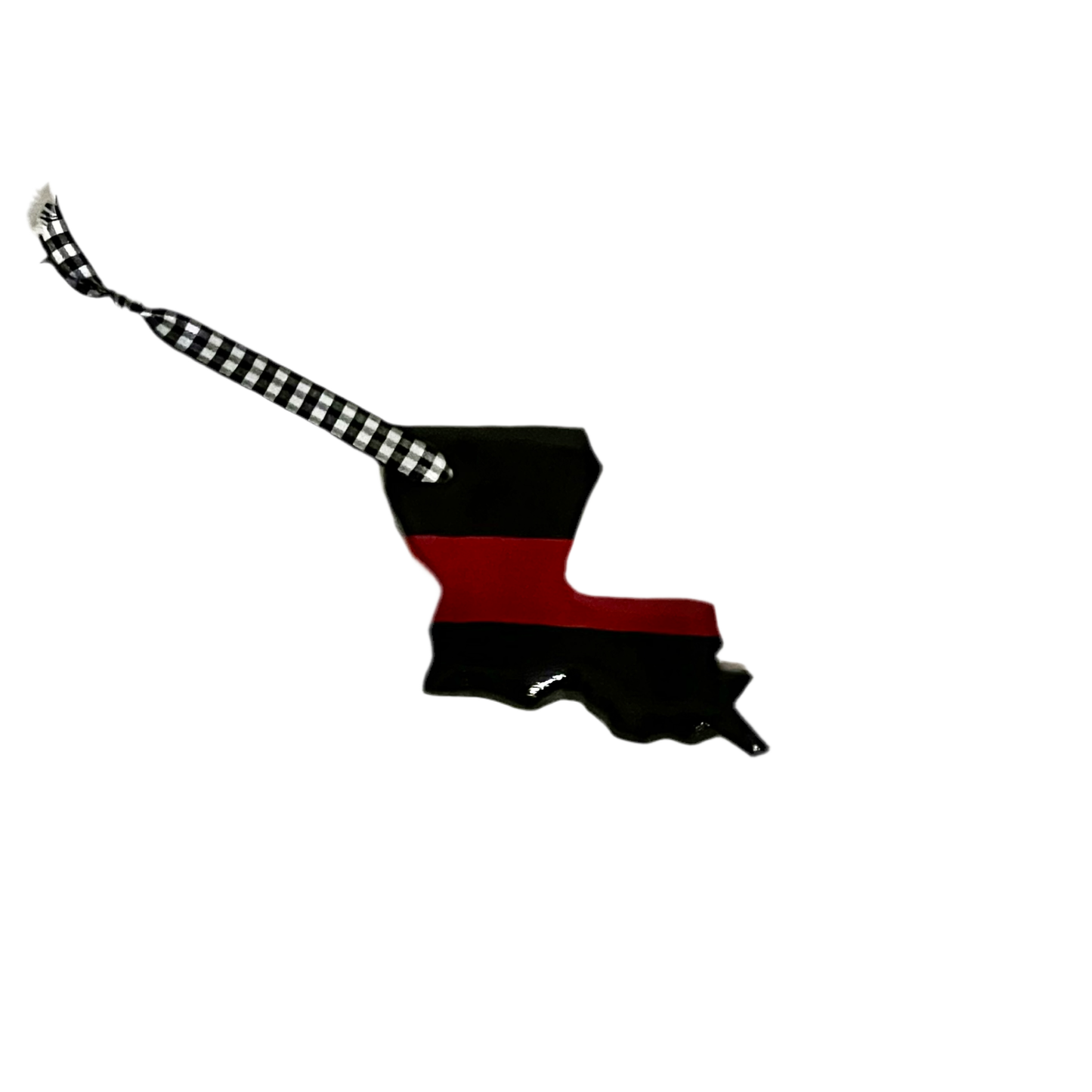 Thin Red Line Louisiana Ornament
