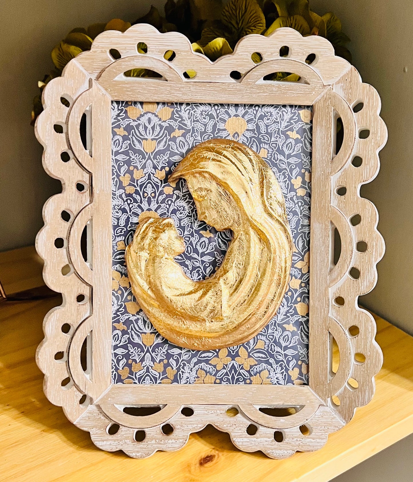Gold-Leafed Mother & Child