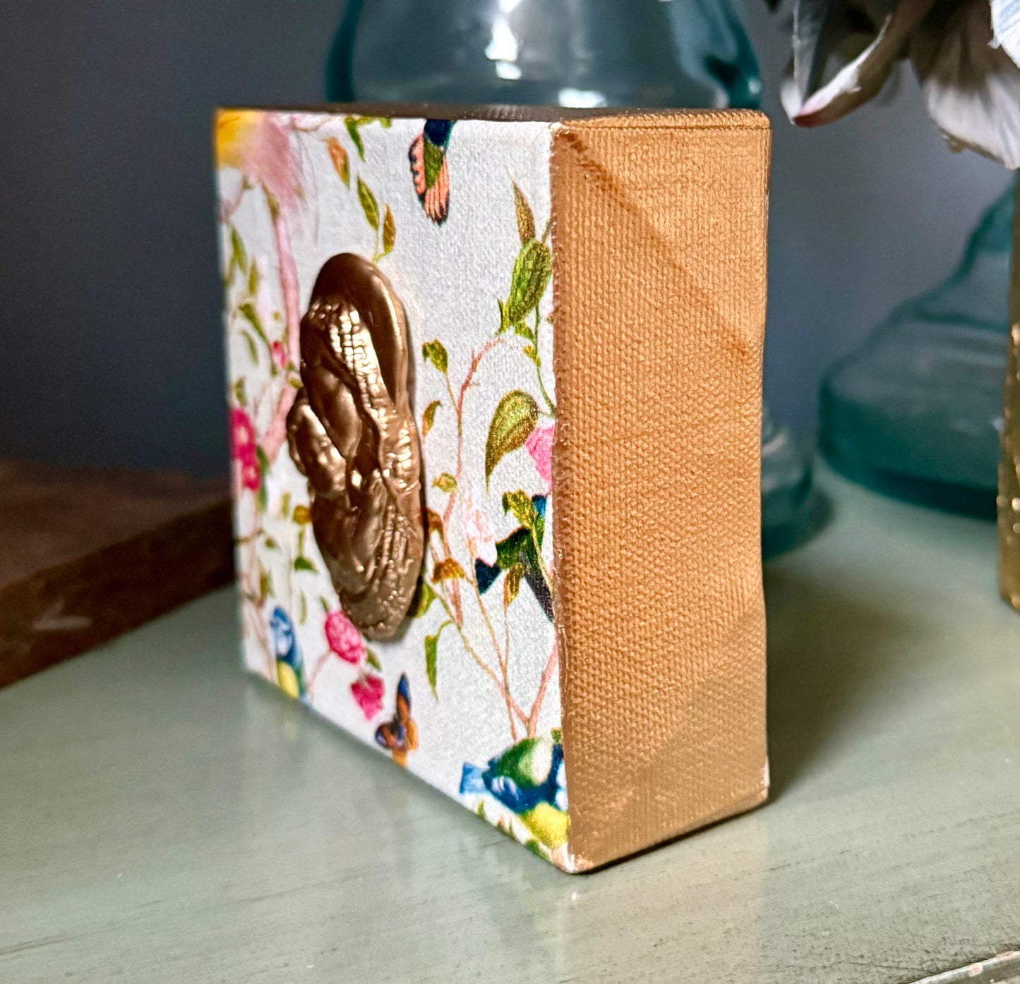 Mini Canvas | Floral and Bird | Mother & Child