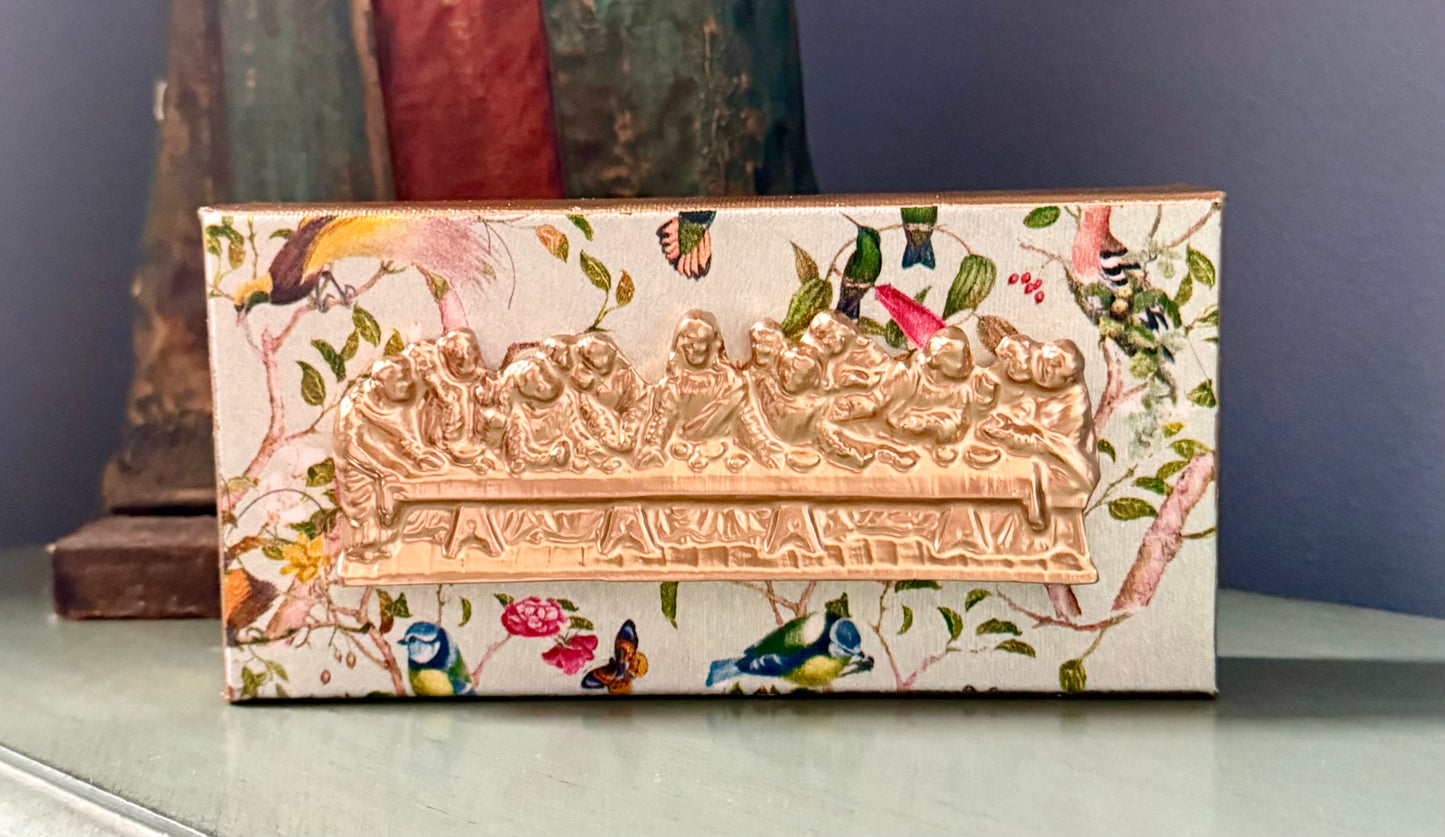 Gold Last Supper | Floral & Bird