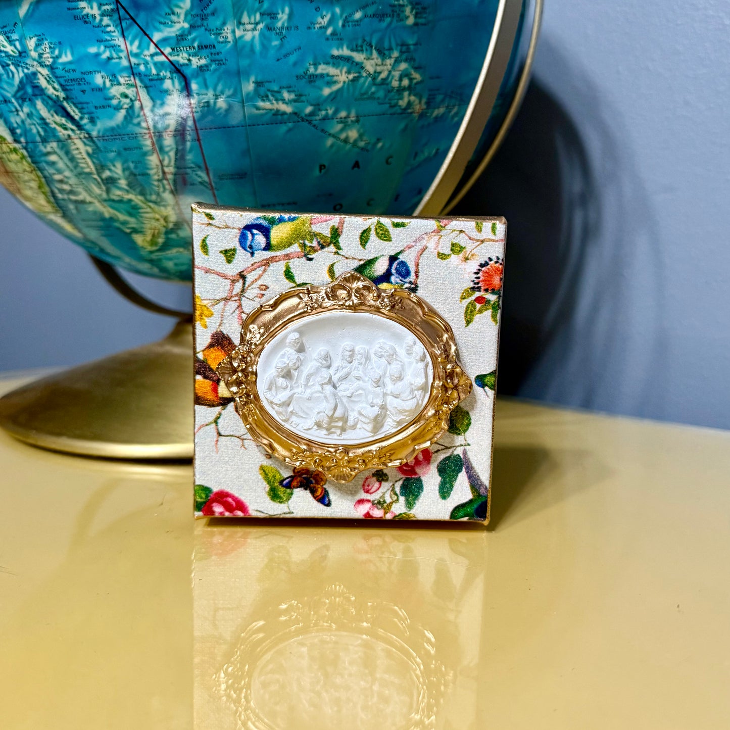 Mini Canvas | Floral & Bird | Last Supper