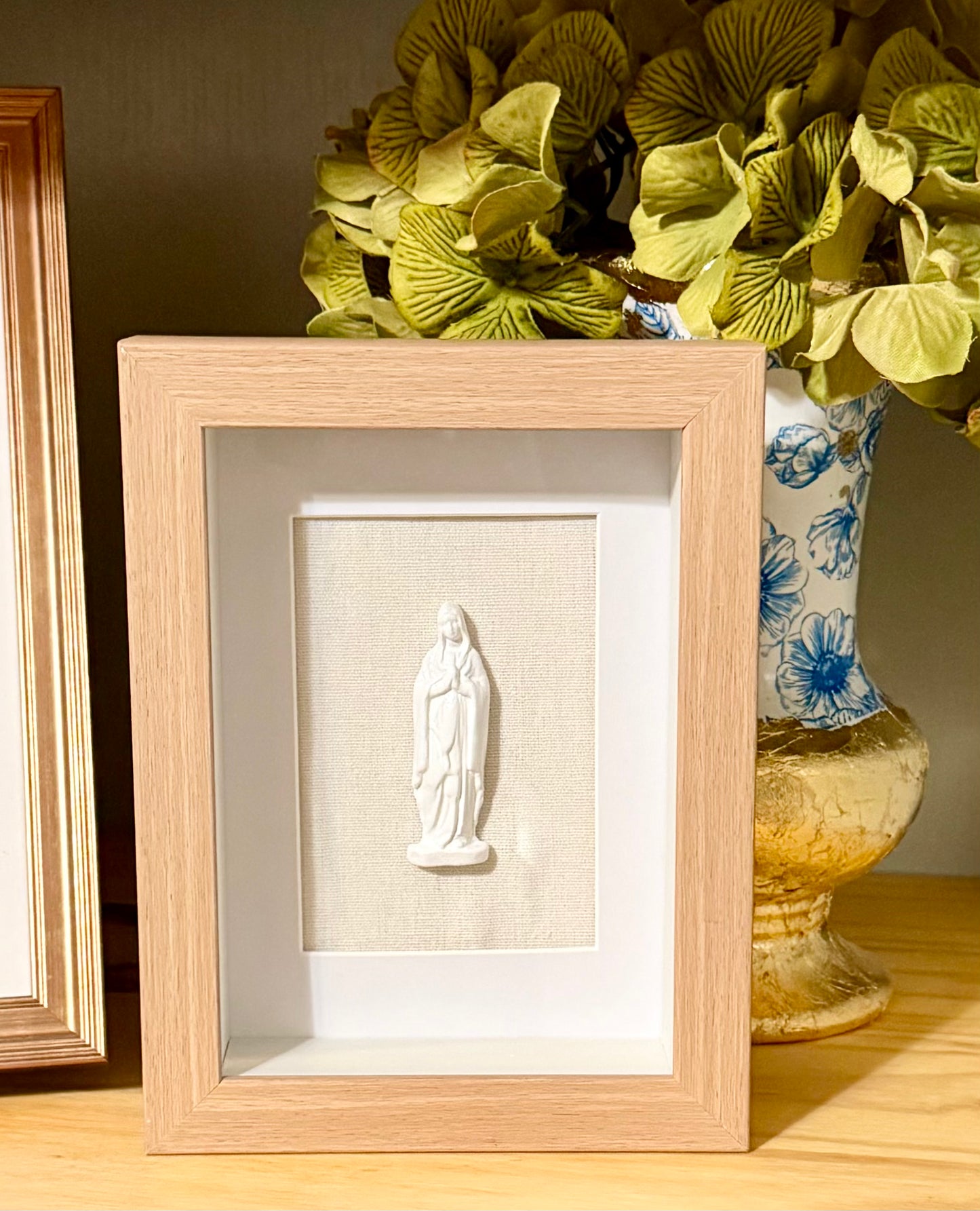 Mary | Natural Wood Shadow Box