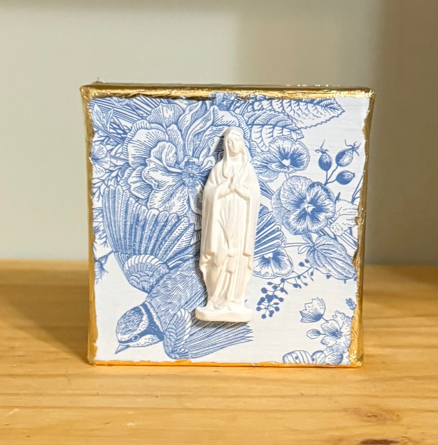 Mini Canvas | Floral and Bird | Mary