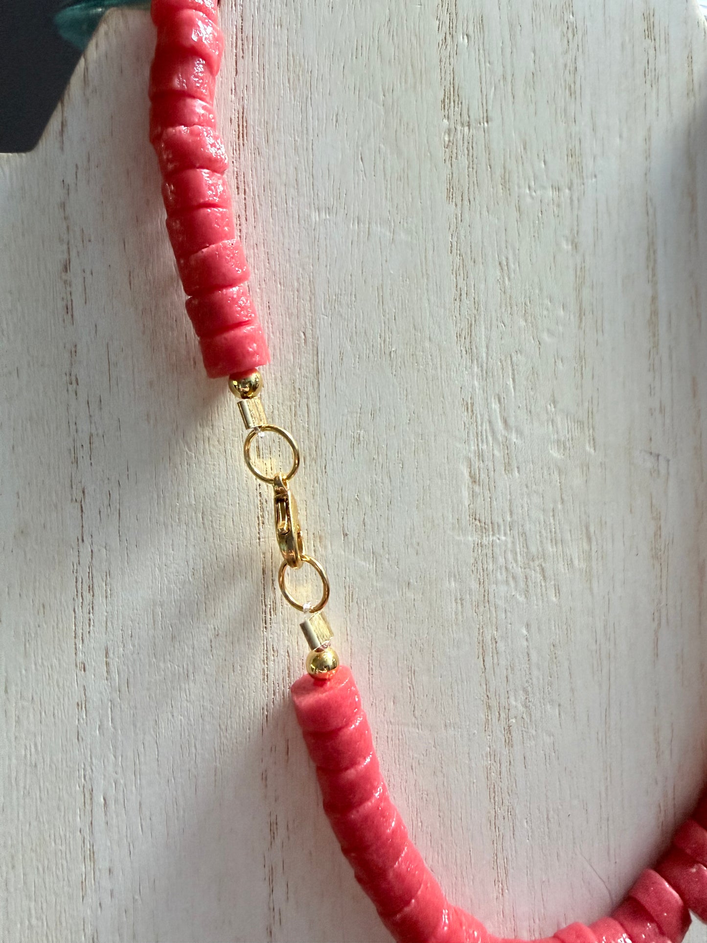 Coral Sandcast Necklace