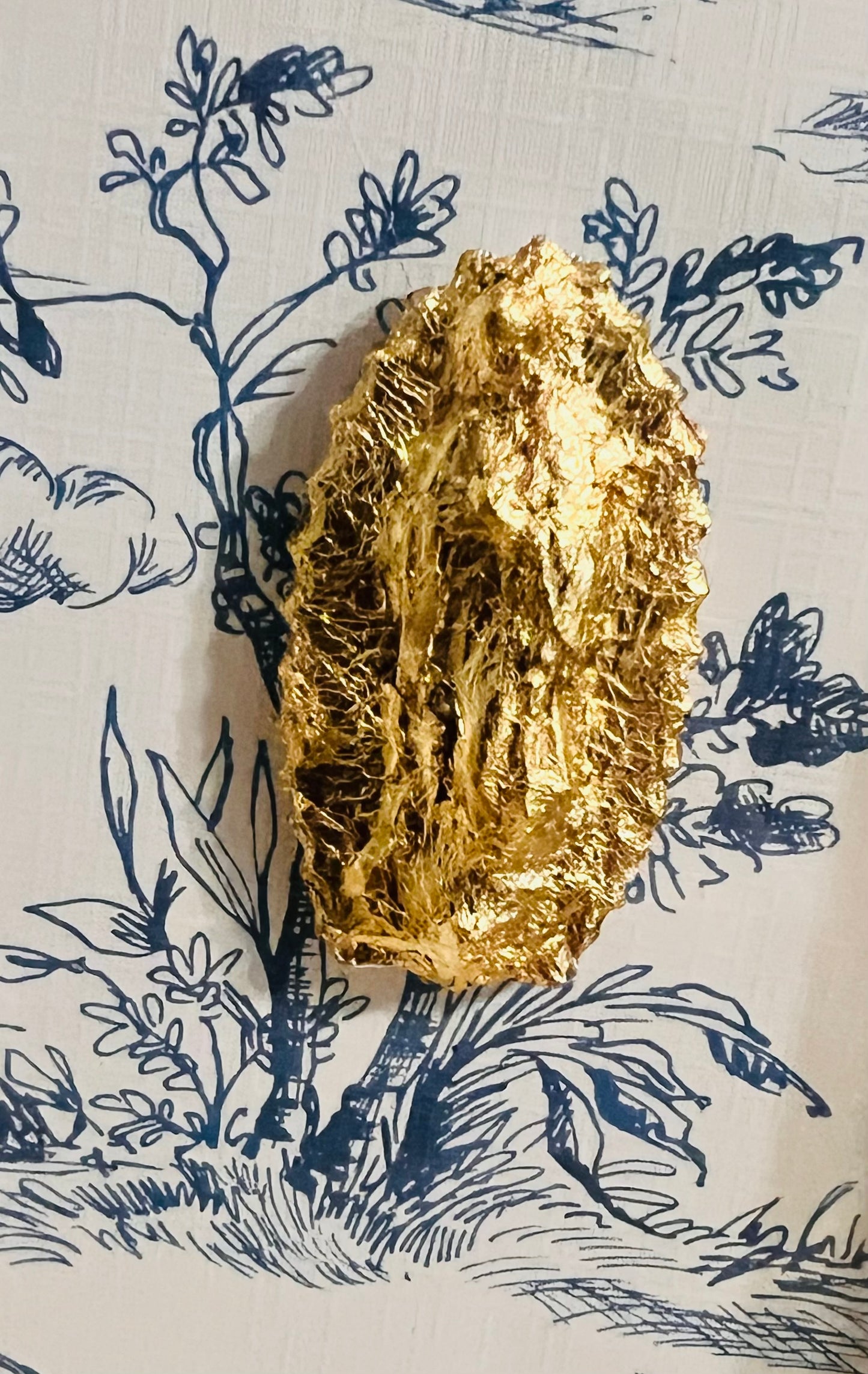 Gold-Leafed Holy Mother in Shadow Box