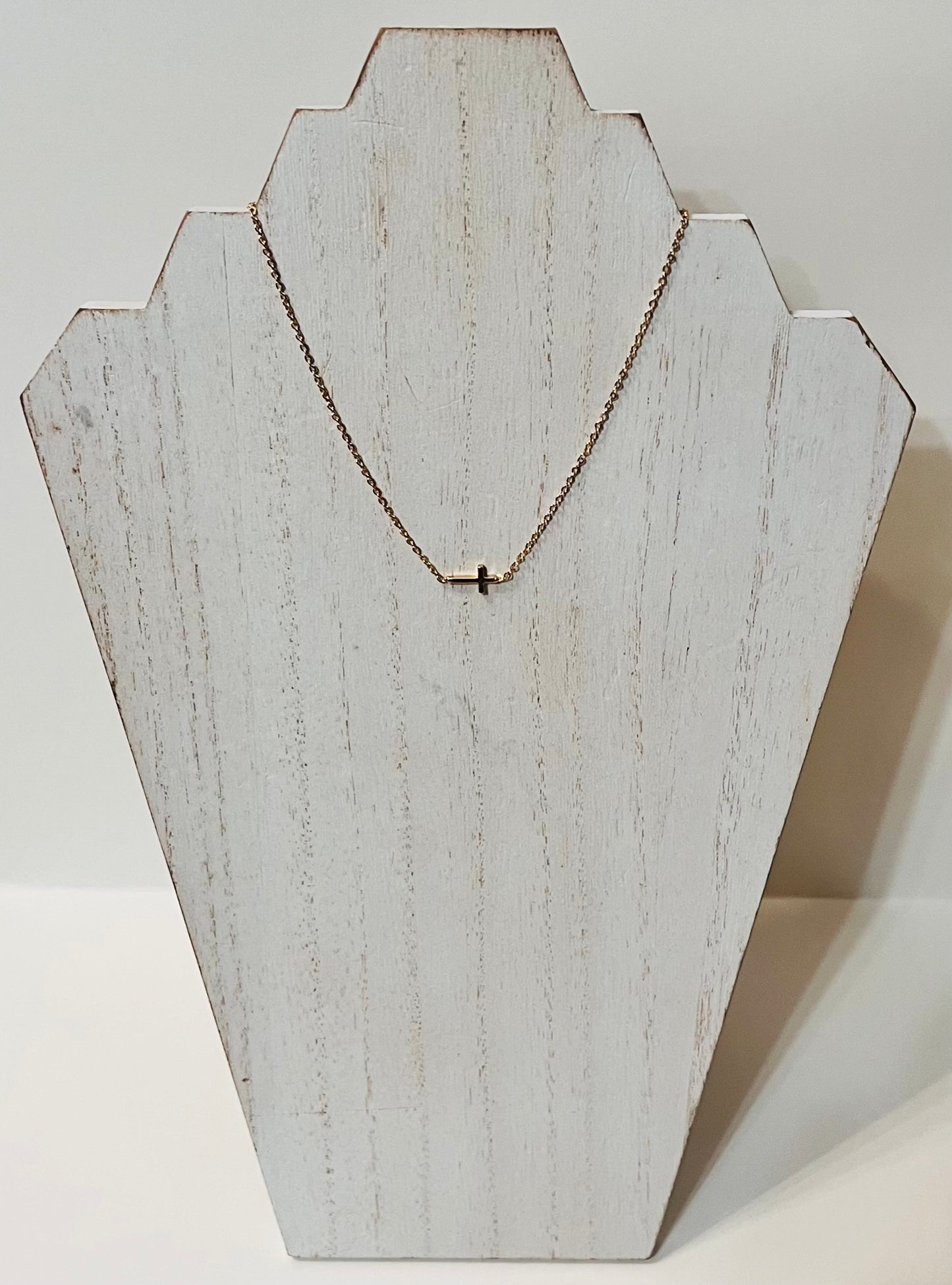 Simple Gold Cross Necklace