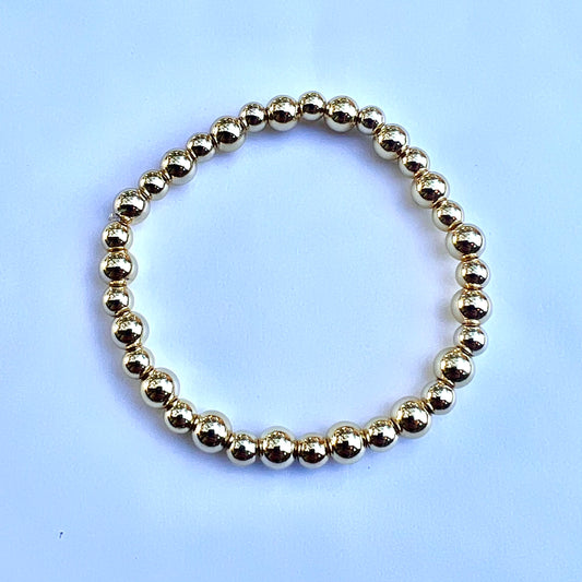 14K Gold-Filled Bracelet | 5mm/4mm Beads