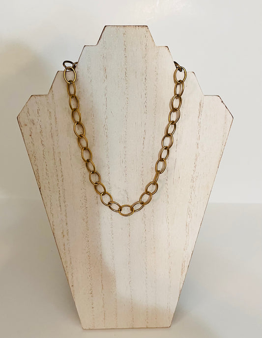 16” Oval Chainlink Necklace