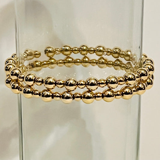 Gold Filled Bracelet (4mm & 5mm Beads)