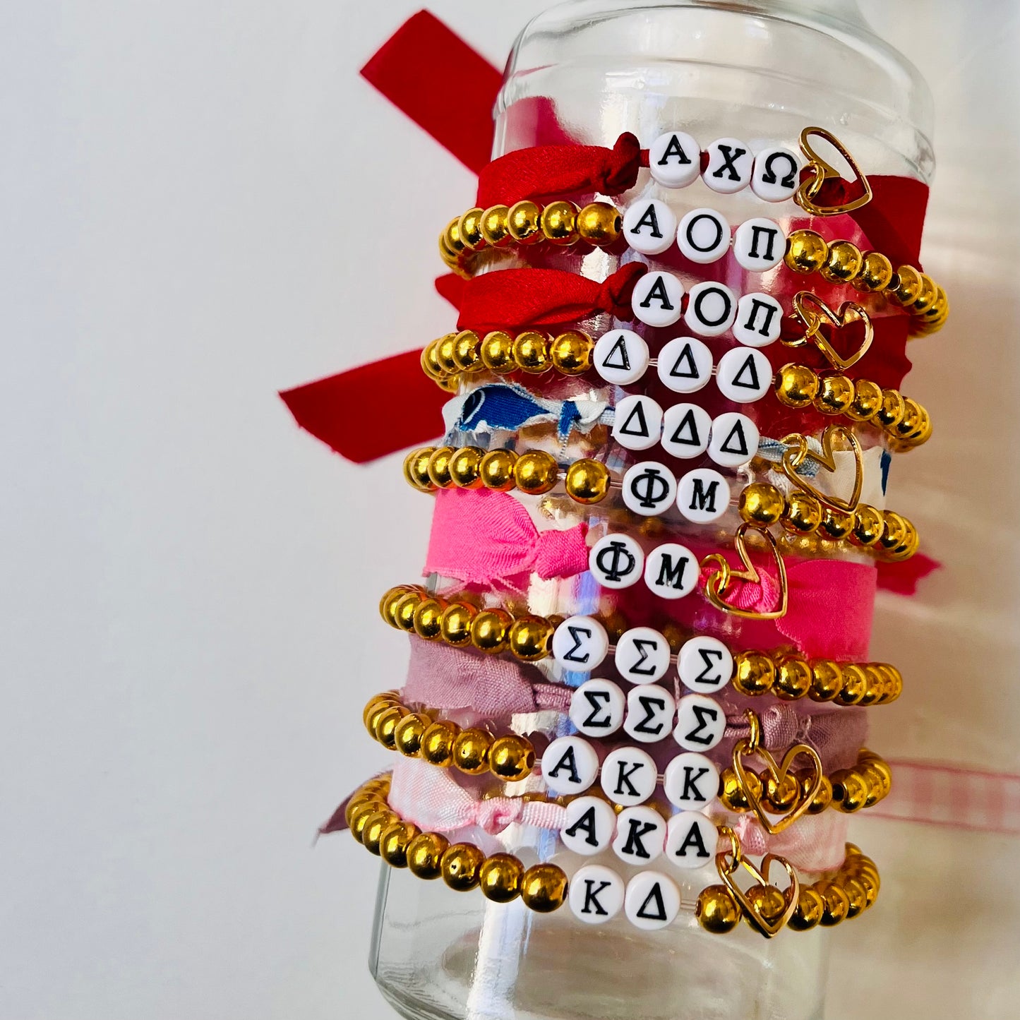 Sorority Ribbon Bracelets