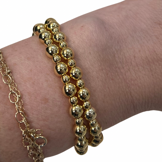 Gold Filled Bracelet (4mm & 5mm Beads)