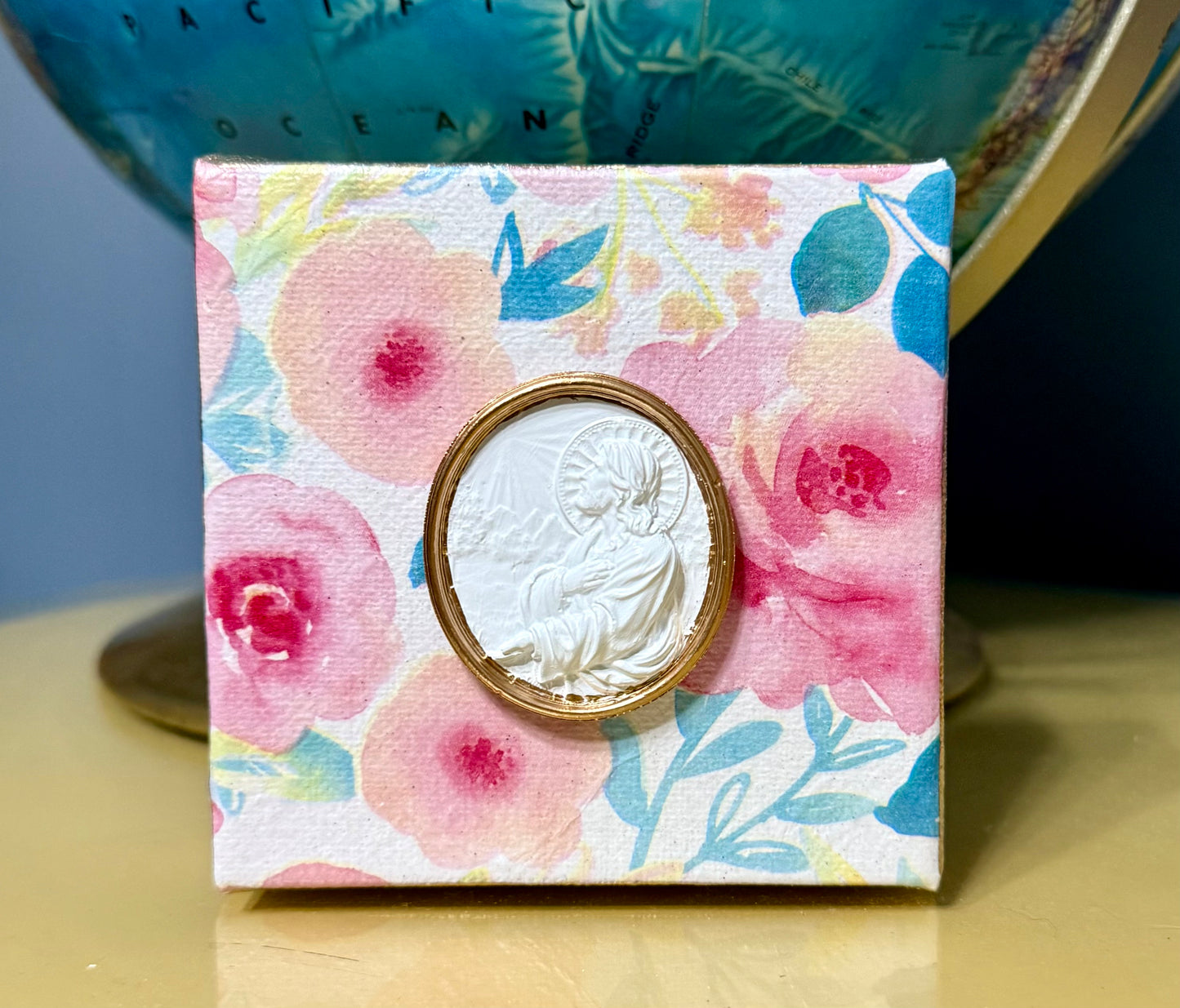 Mini Canvas | Floral | Jesus