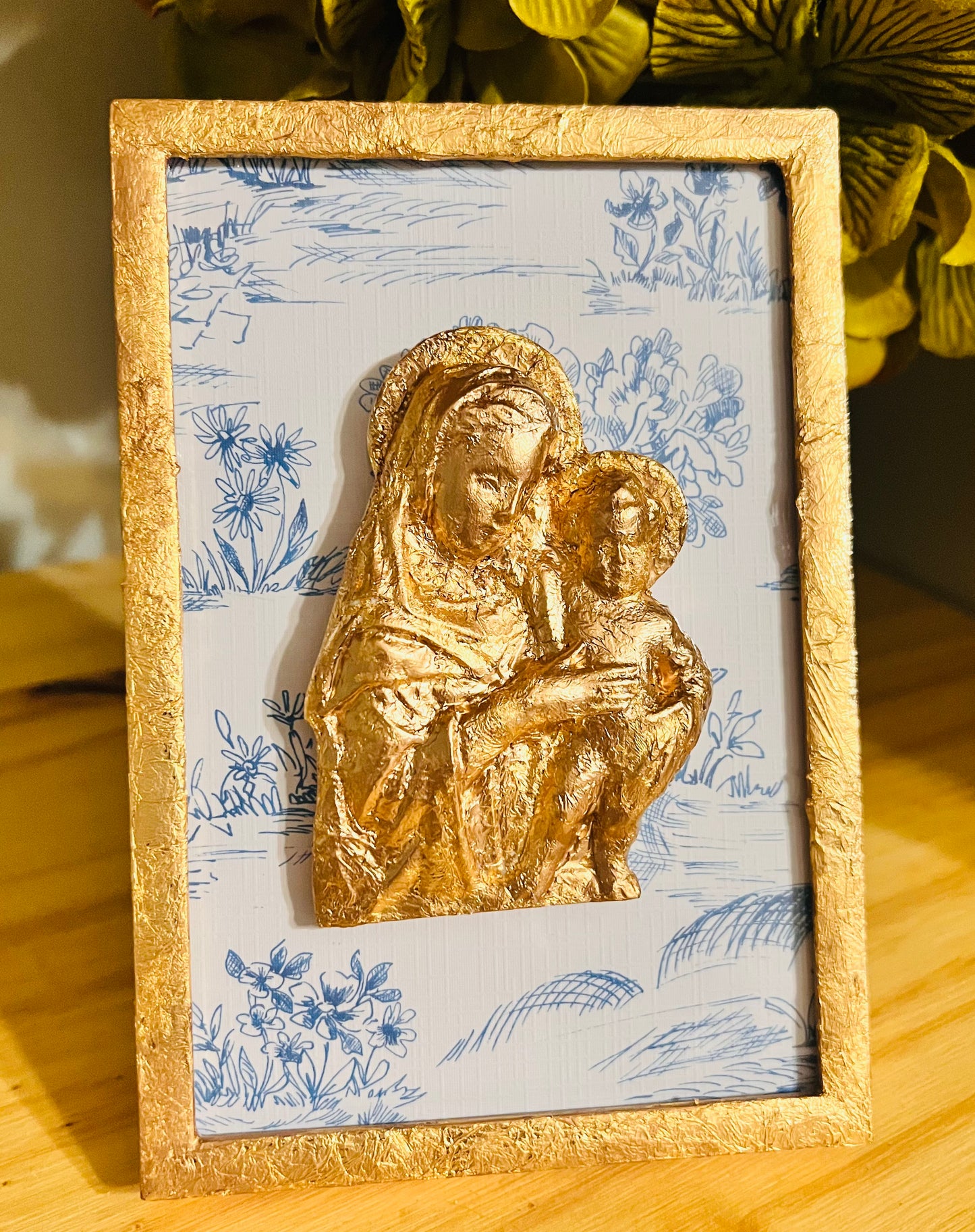 Gold-Leafed Mother and Child