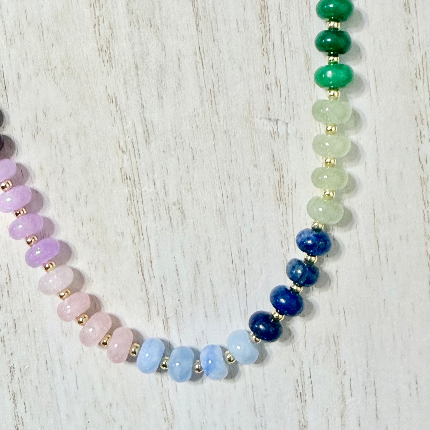 Colorful Natural Stone Beaded Necklace