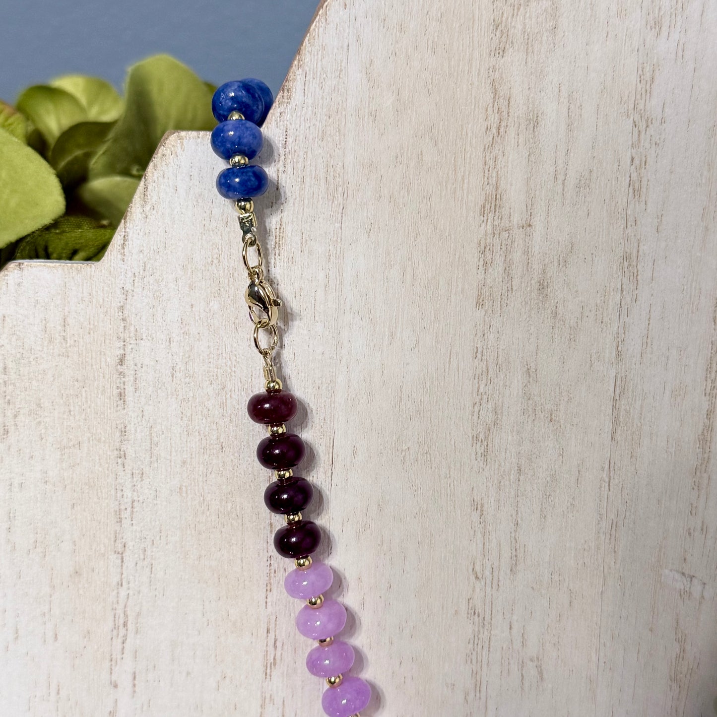 Colorful Natural Stone Beaded Necklace