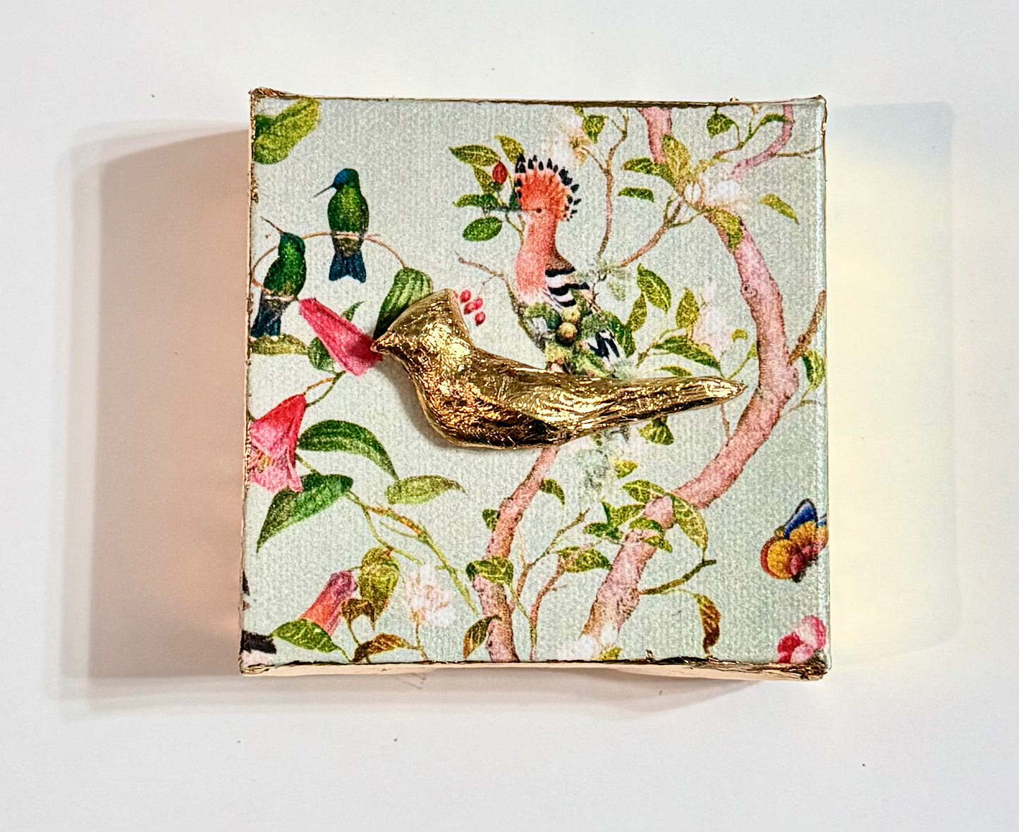 Golden Cardinal | Floral & Bird