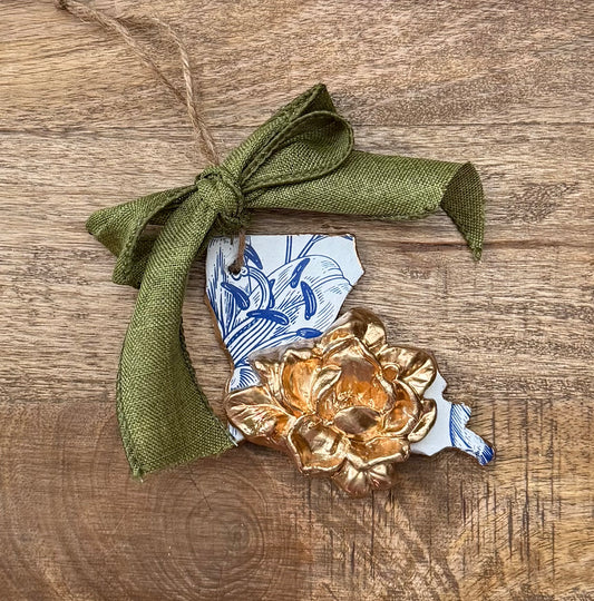 Beautiful Blue Louisiana Ornament
