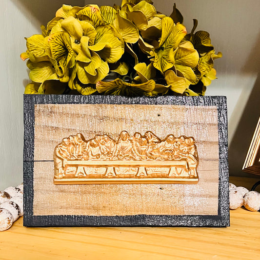 Last Supper on Refurbished Wood