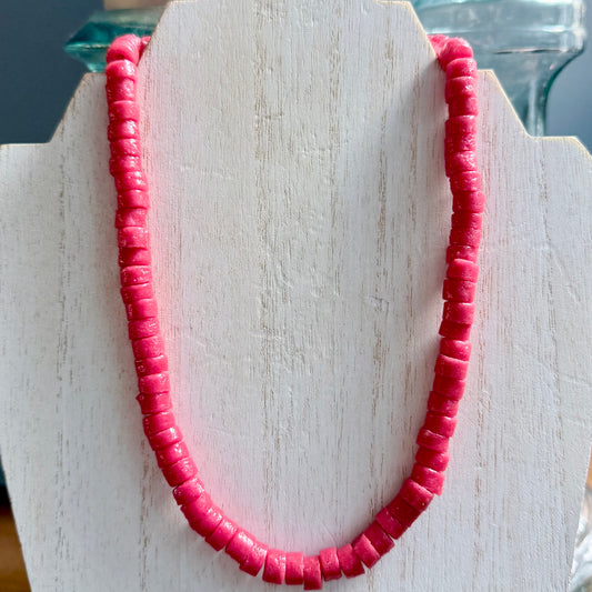 Coral Sandcast Necklace