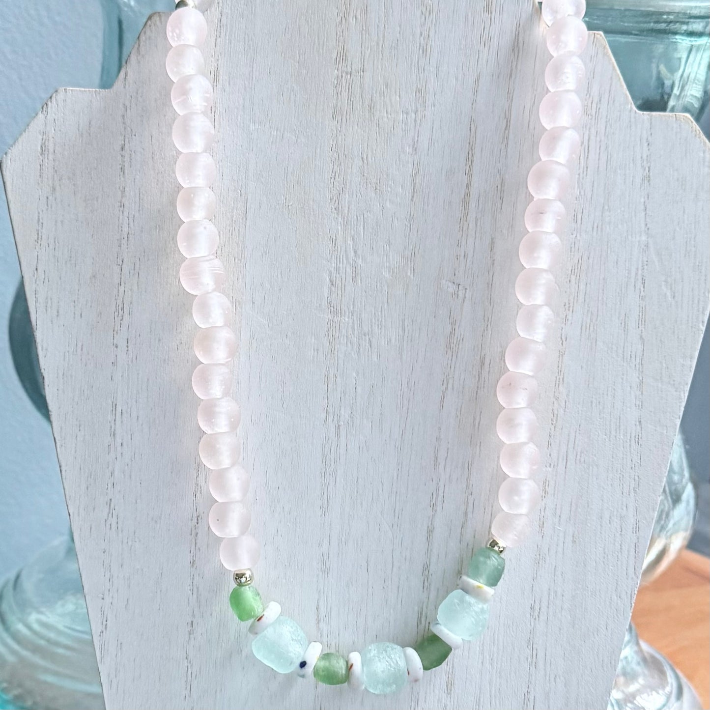 Multi-Colored Sea Glass Necklace