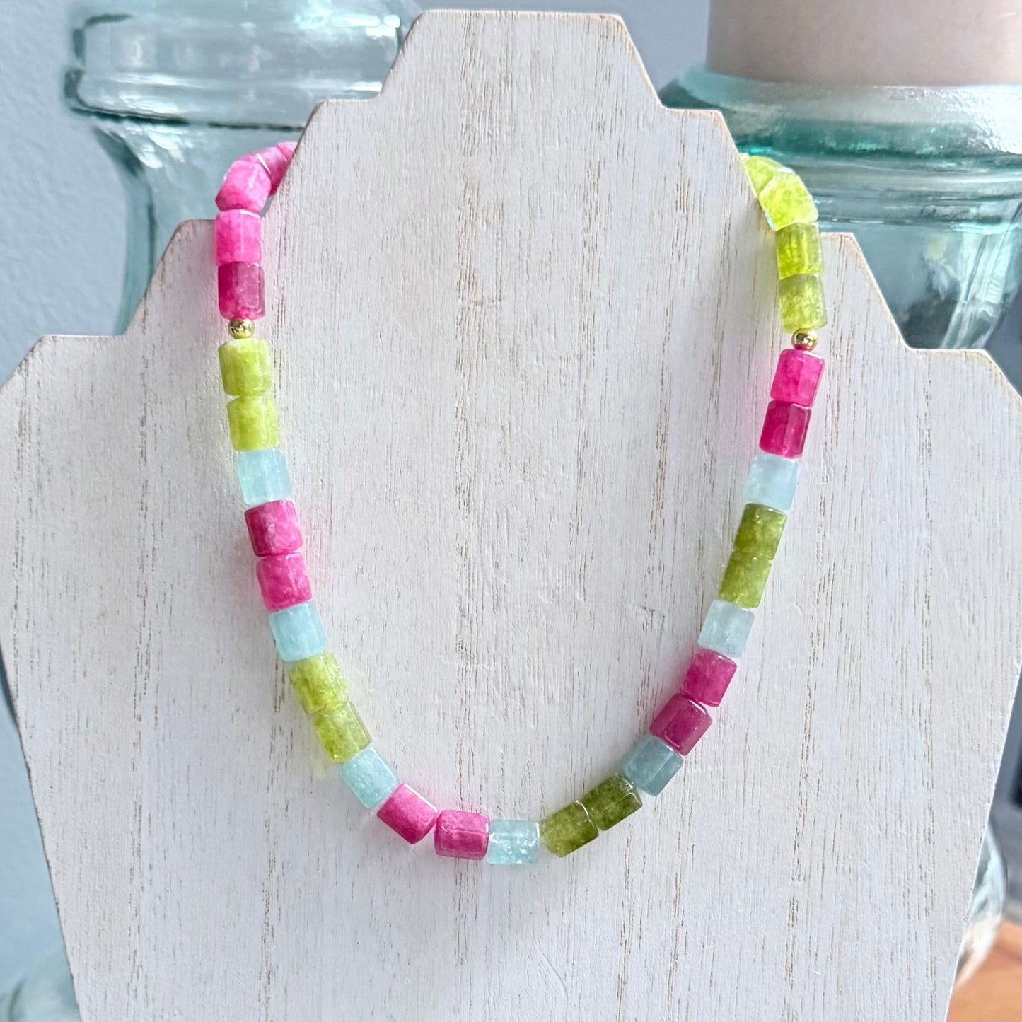 Multi-Colored Quartz Necklace