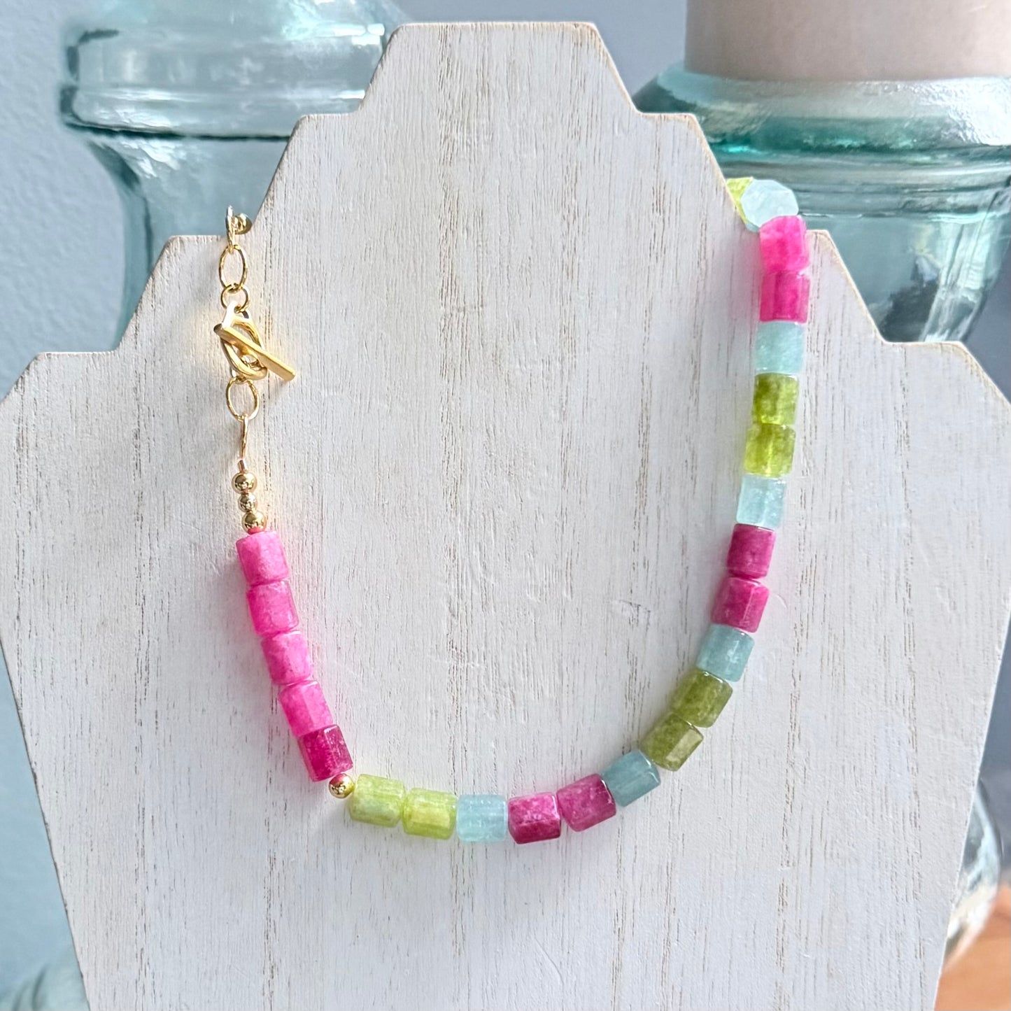 Multi-Colored Quartz Necklace