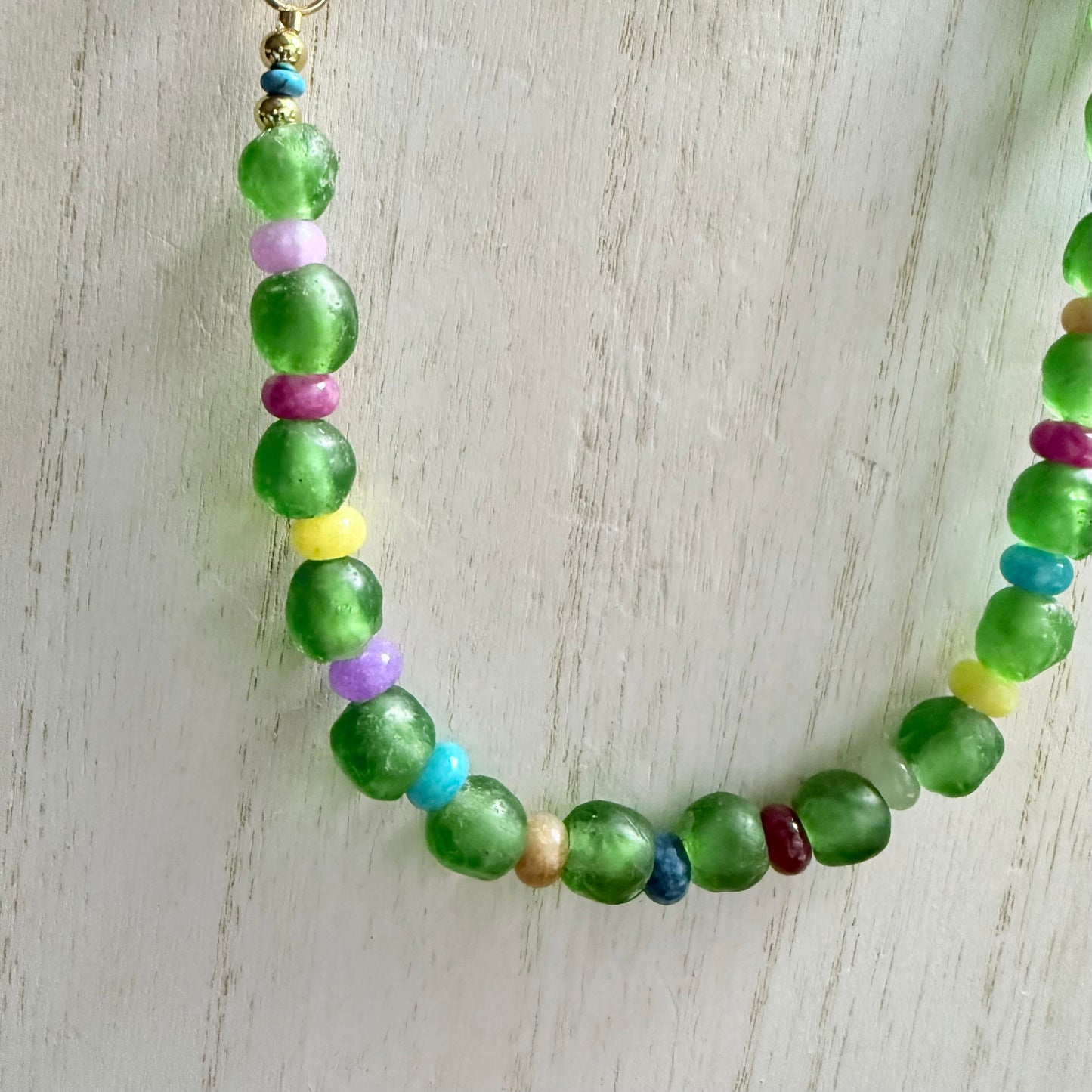 Sea Glass and Quartz Necklace