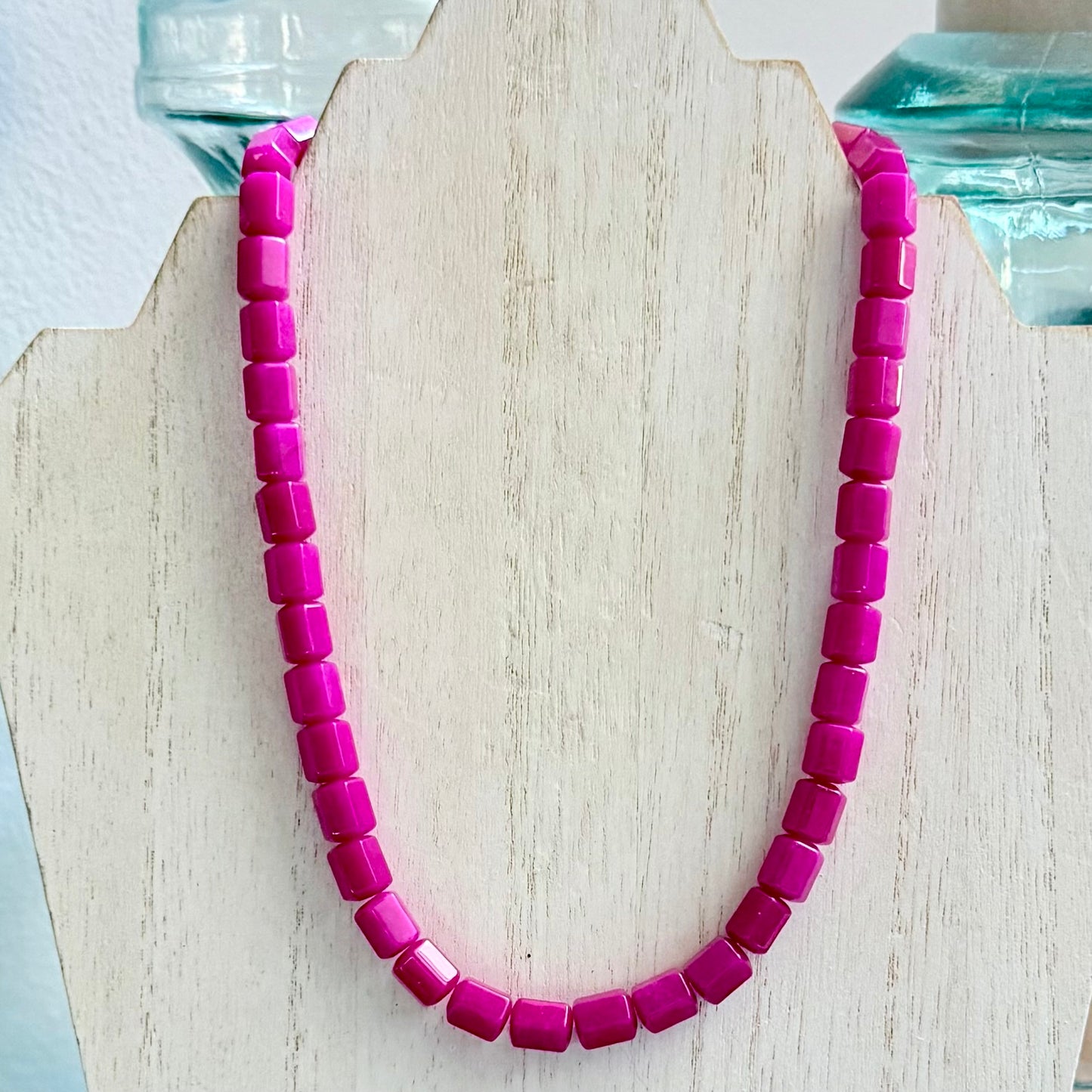 Pink Quartz Statement Necklace