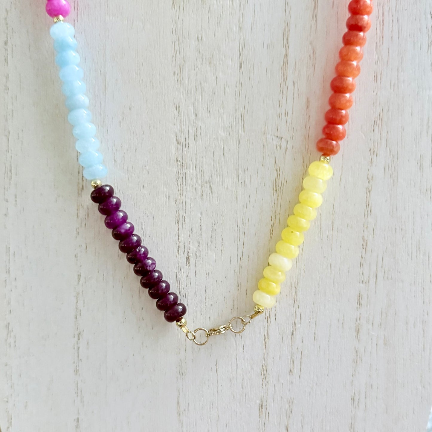 Multi-Colored Jade Necklace